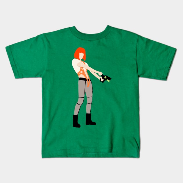 The Fifth Element - Leeloo Kids T-Shirt by OutlineArt